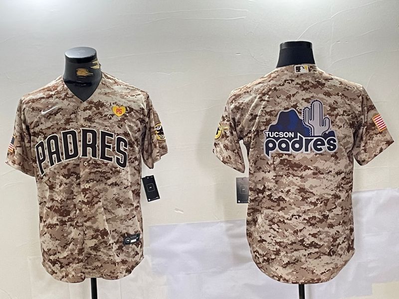 Men San Diego Padres Blank Camo Fashion 2024 Nike MLB Jersey style 7->san diego padres->MLB Jersey